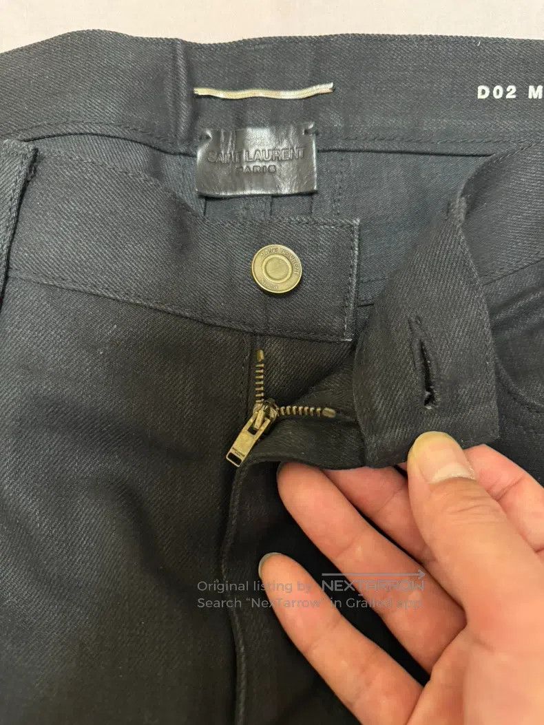 Saint Laurent Paris Saint Laurent Paris Basic Denim Jeans Extremely Slim Fit Size US 31 - 4 Thumbnail