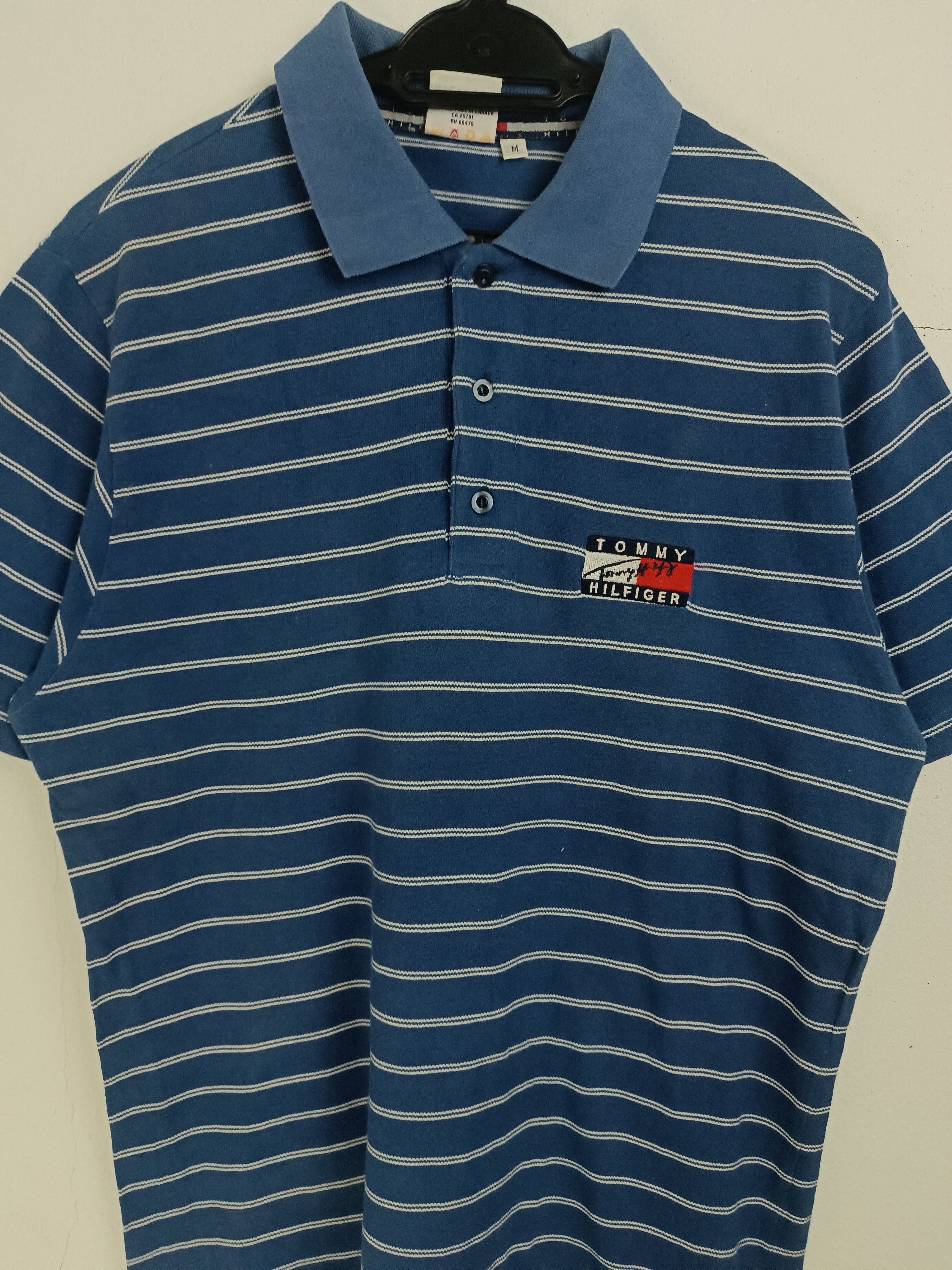Tommy Hilfiger VINTAGE TOMMY HILFIGER STRIPE POLOS VERY RARE BLUE Size US M / EU 48-50 / 2 - 7 Thumbnail