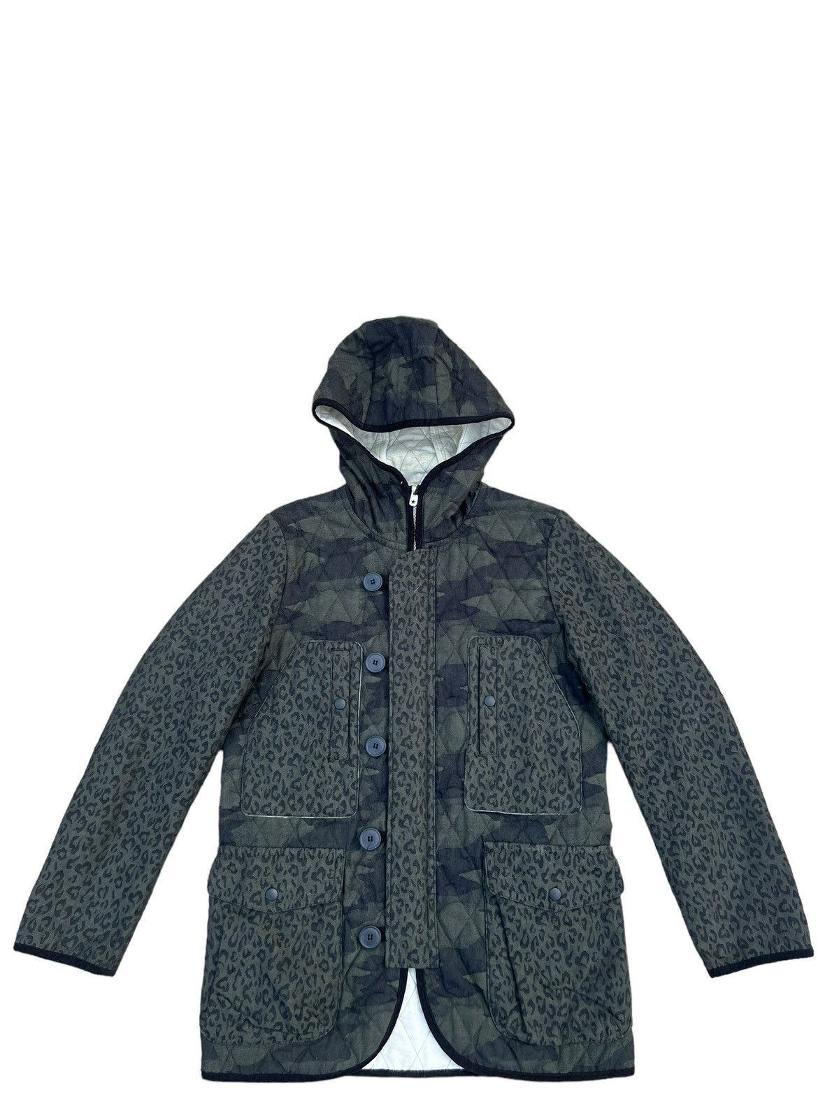 Japanese Brand OVERTHESTRIPES Japan Quilt Thinsulate Hoodie Cargo Jacket Size US M / EU 48-50 / 2 - 1 Thumbnail