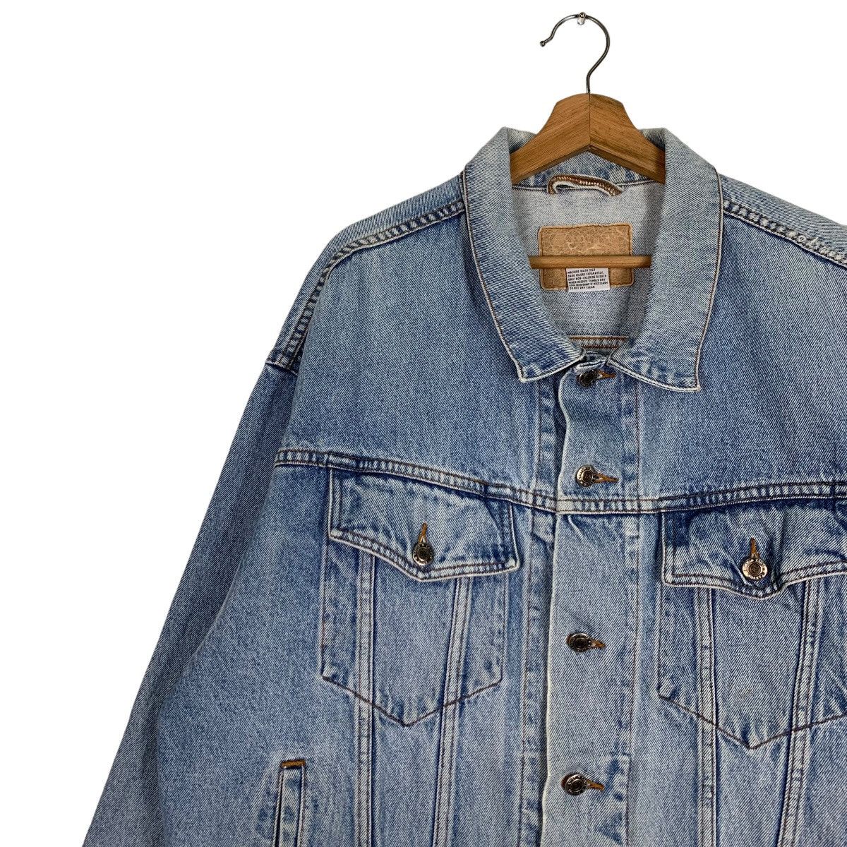 Vintage CANYON RIVER BLUES Trucker Washed Denim Jacket #0512-C23 Size US L / EU 52-54 / 3 - 3 Thumbnail