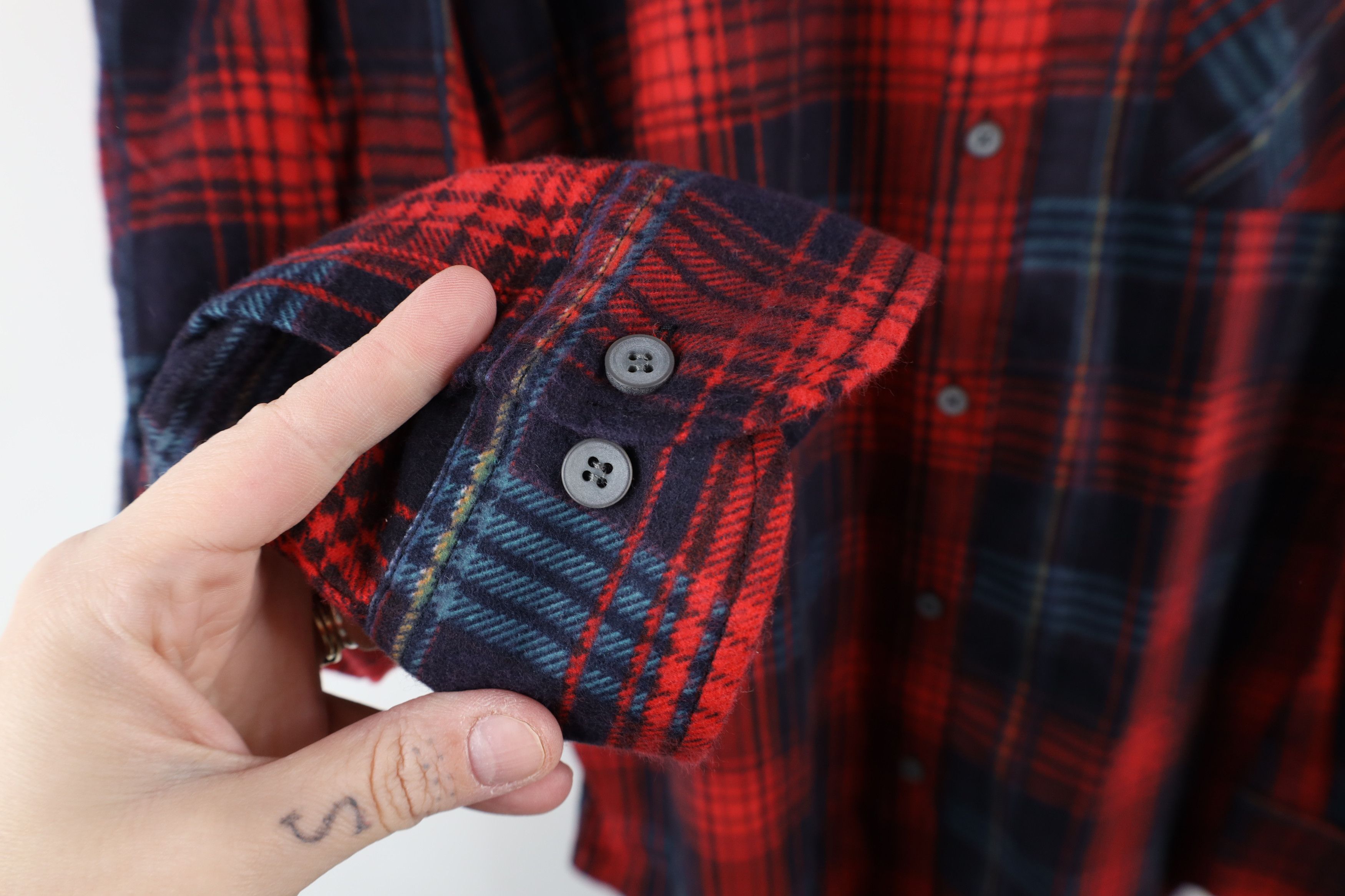 Vintage Deadstock Vintage 90s Streetwear Collared Button Shirt Plaid Size US L / EU 52-54 / 3 - 7 Thumbnail