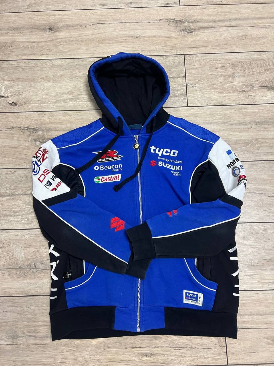 Formula 1 Suzuki Team Tyco Vintage Full Zip Hoodie Big Logo Racing Size US L / EU 52-54 / 3 - 8 Thumbnail
