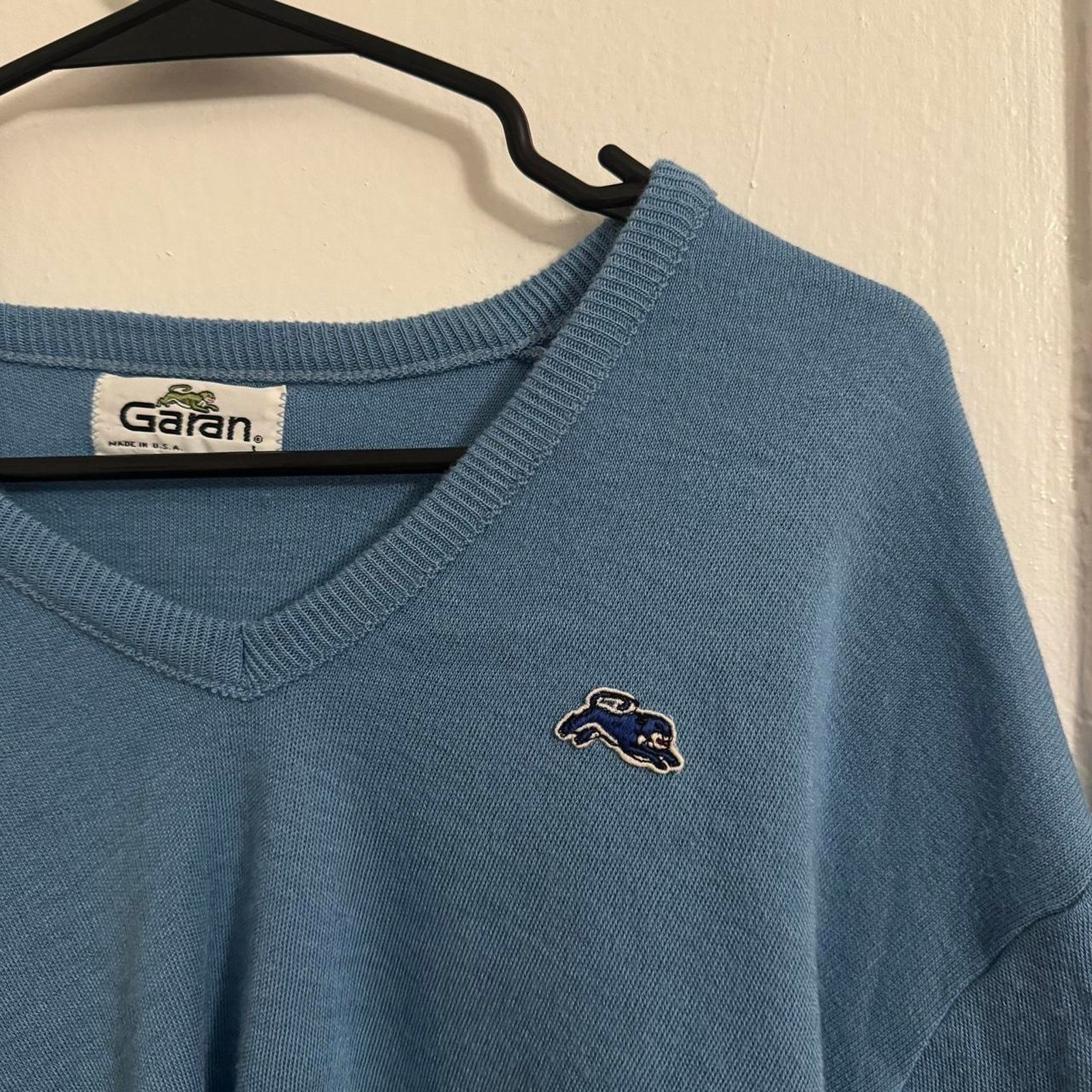 Other Vintage Garan 90s Sky Blue Tiger Lion Cat Preppy Normcore Size US L / EU 52-54 / 3 - 2 Thumbnail