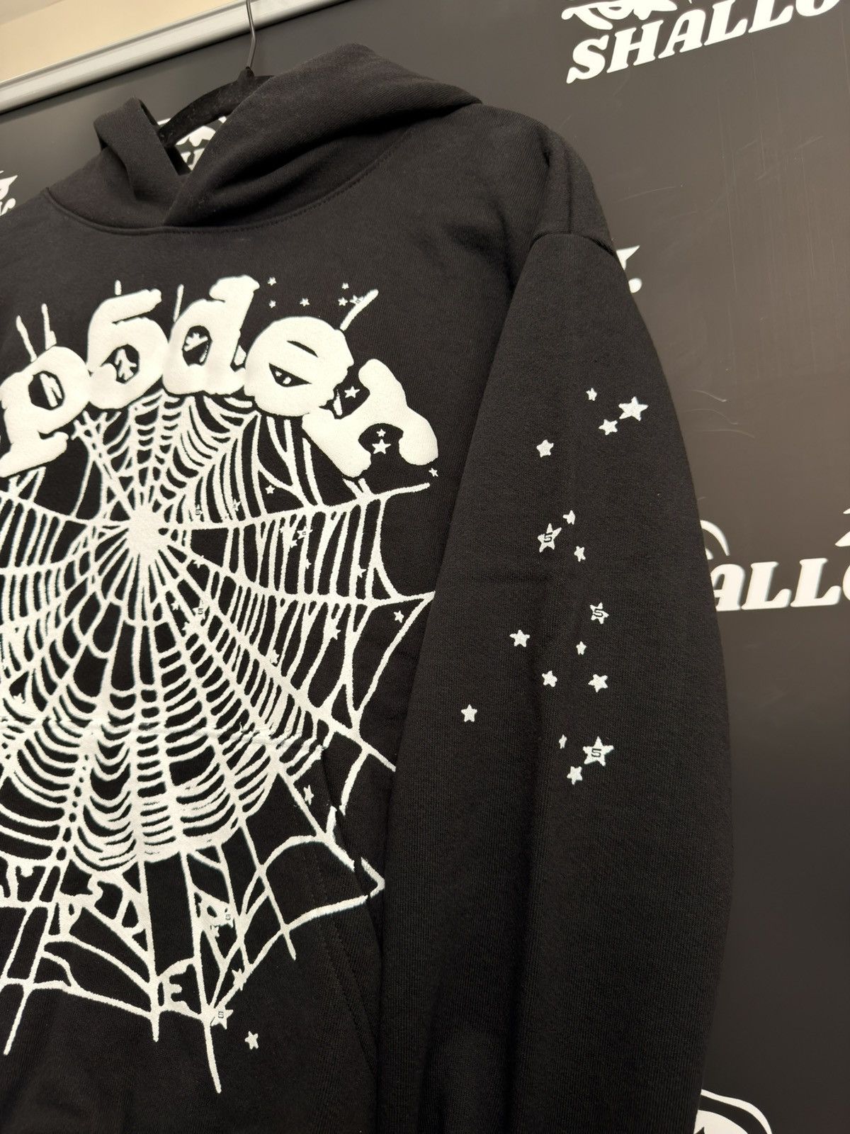 Sp5der OG WEB BLACK HOODIE Size US L / EU 52-54 / 3 - 3 Thumbnail