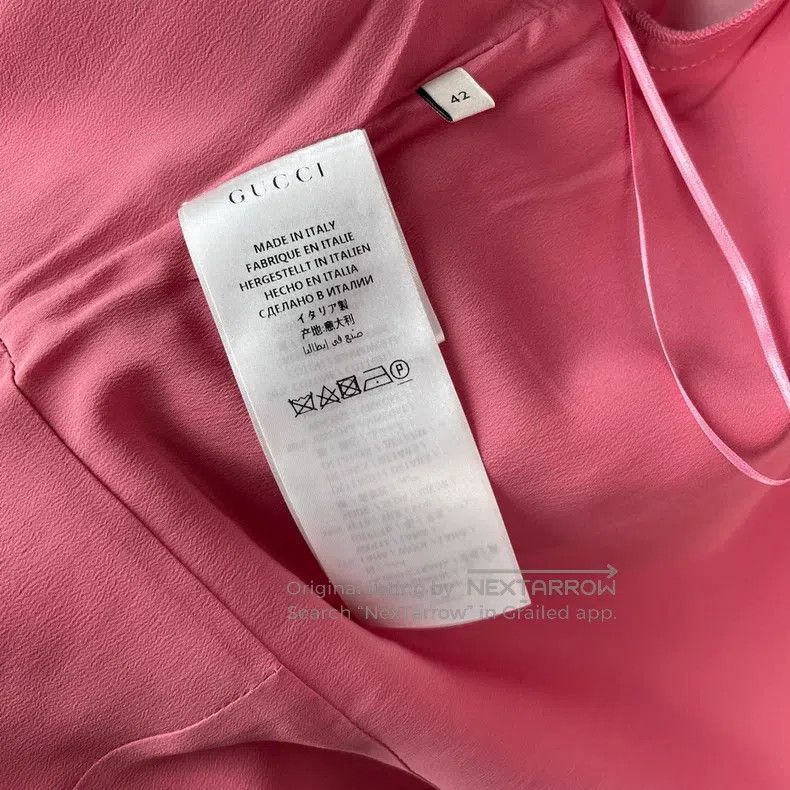Gucci Gucci Pink V-neck dress Size M / US 6-8 / IT 42-44 - 6 Thumbnail