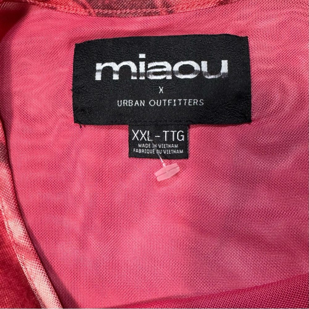 Miaou New Miaou UO Exclusive Billie Stamp Print Mini Coral Dress Size M / US 6-8 / IT 42-44 - 7 Thumbnail