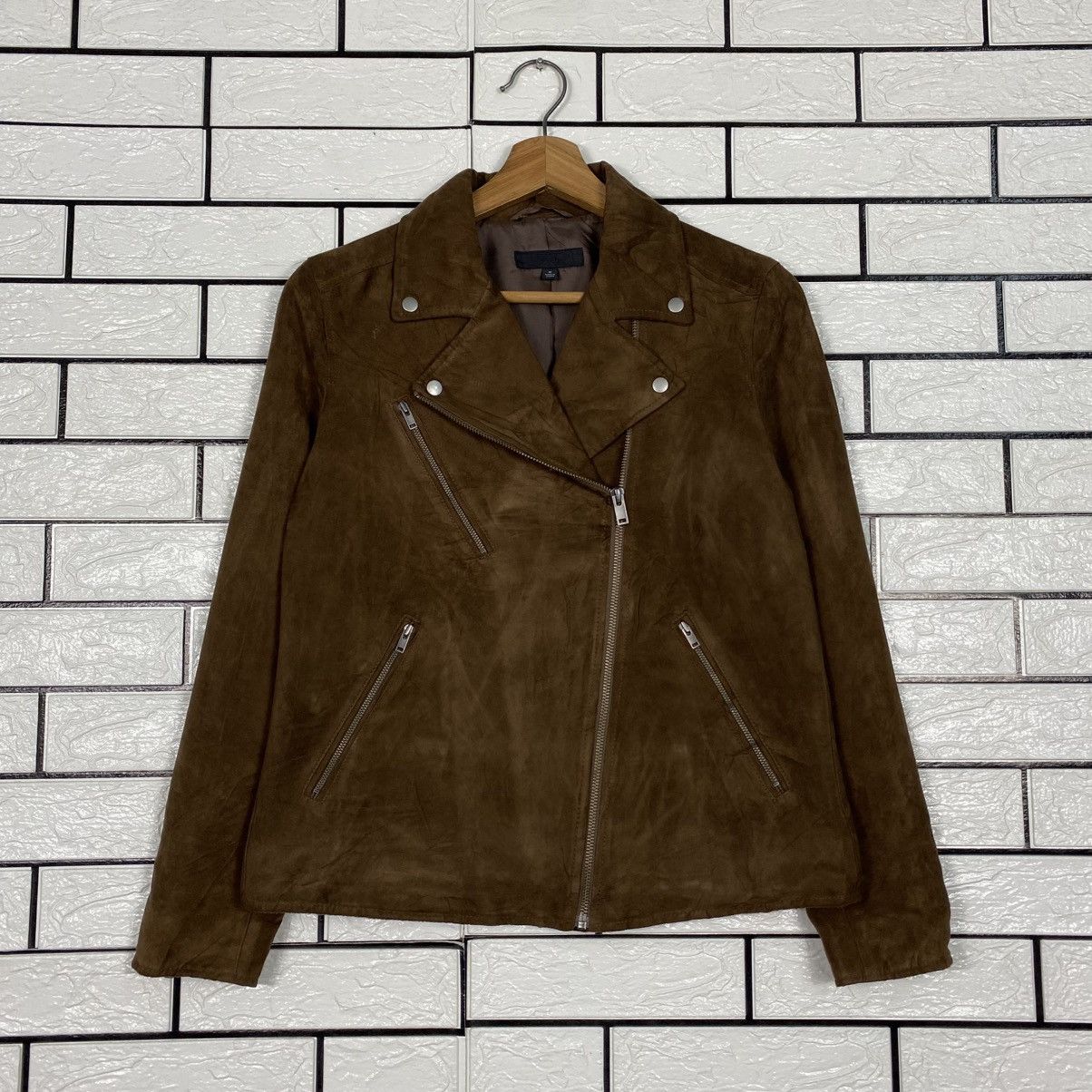Japanese Brand 📌Biker Velvet Jacket Uniqlo Issey Miyake Double Collar Size US M / EU 48-50 / 2 - 2 Thumbnail