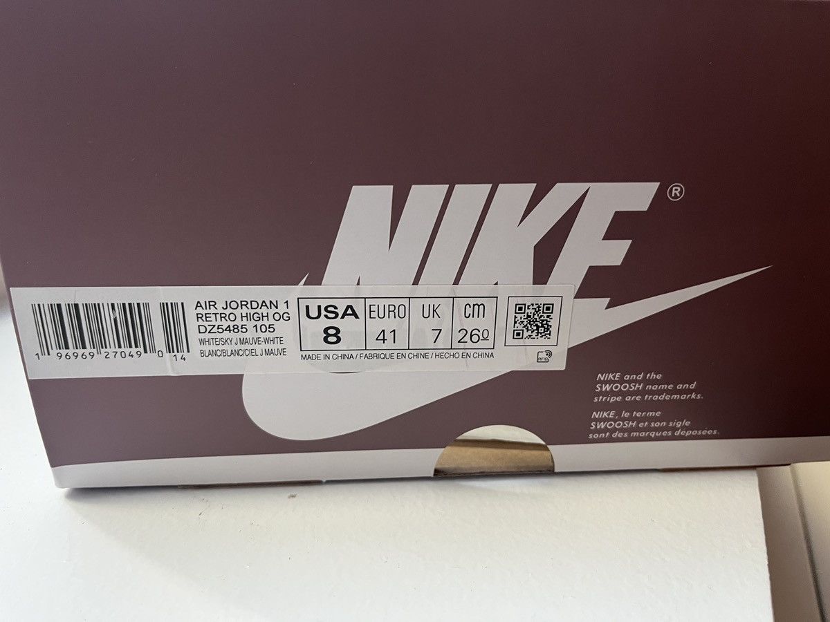 Jordan Brand × Nike Jordan 1 Retro High Mauve Size US 8 / EU 41 - 5 Thumbnail