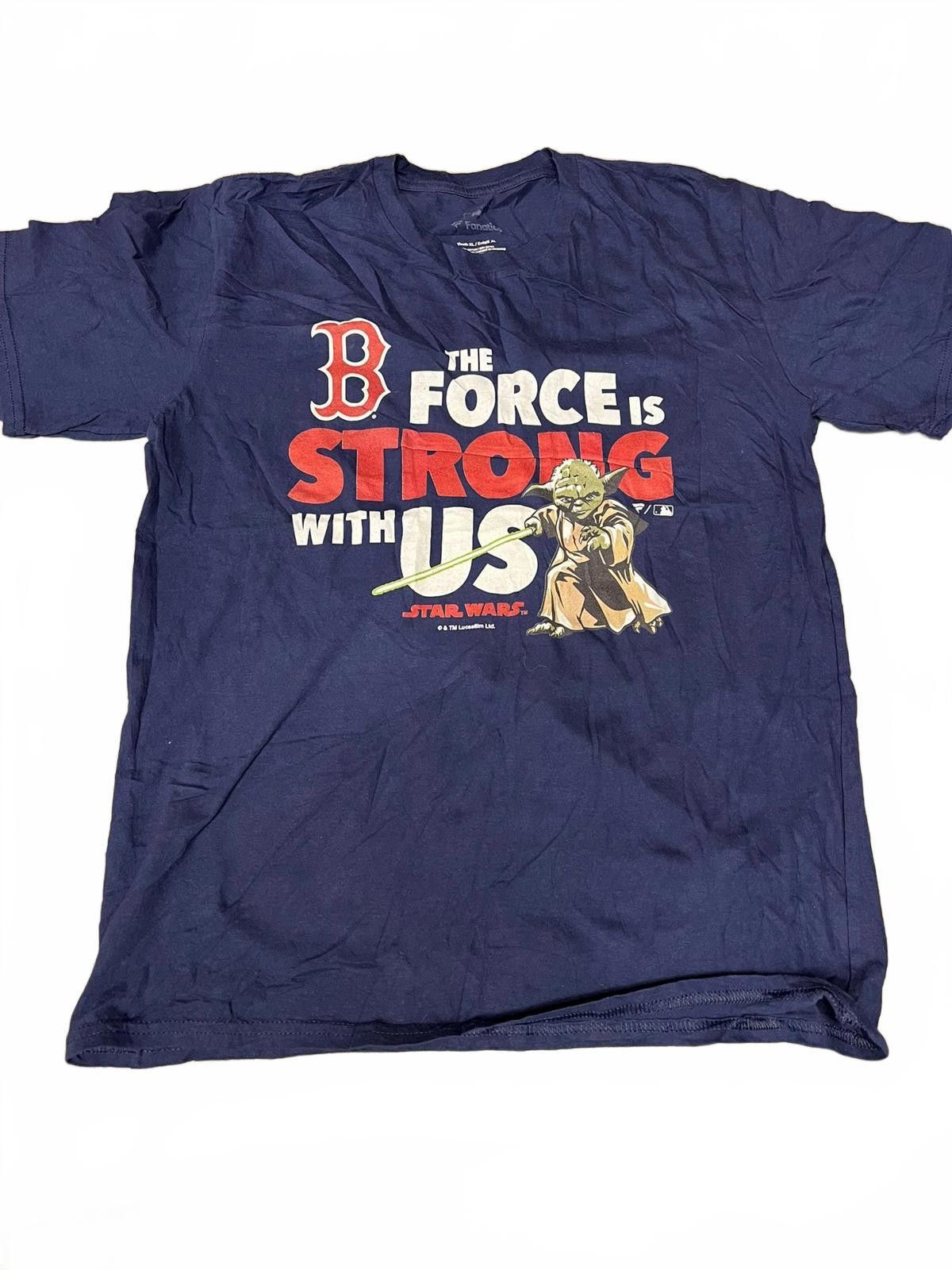 Designer Star Wars Boston Red Sox Graphic T-Shirt - Youth XL Size US XL / EU 56 / 4 - 1 Thumbnail