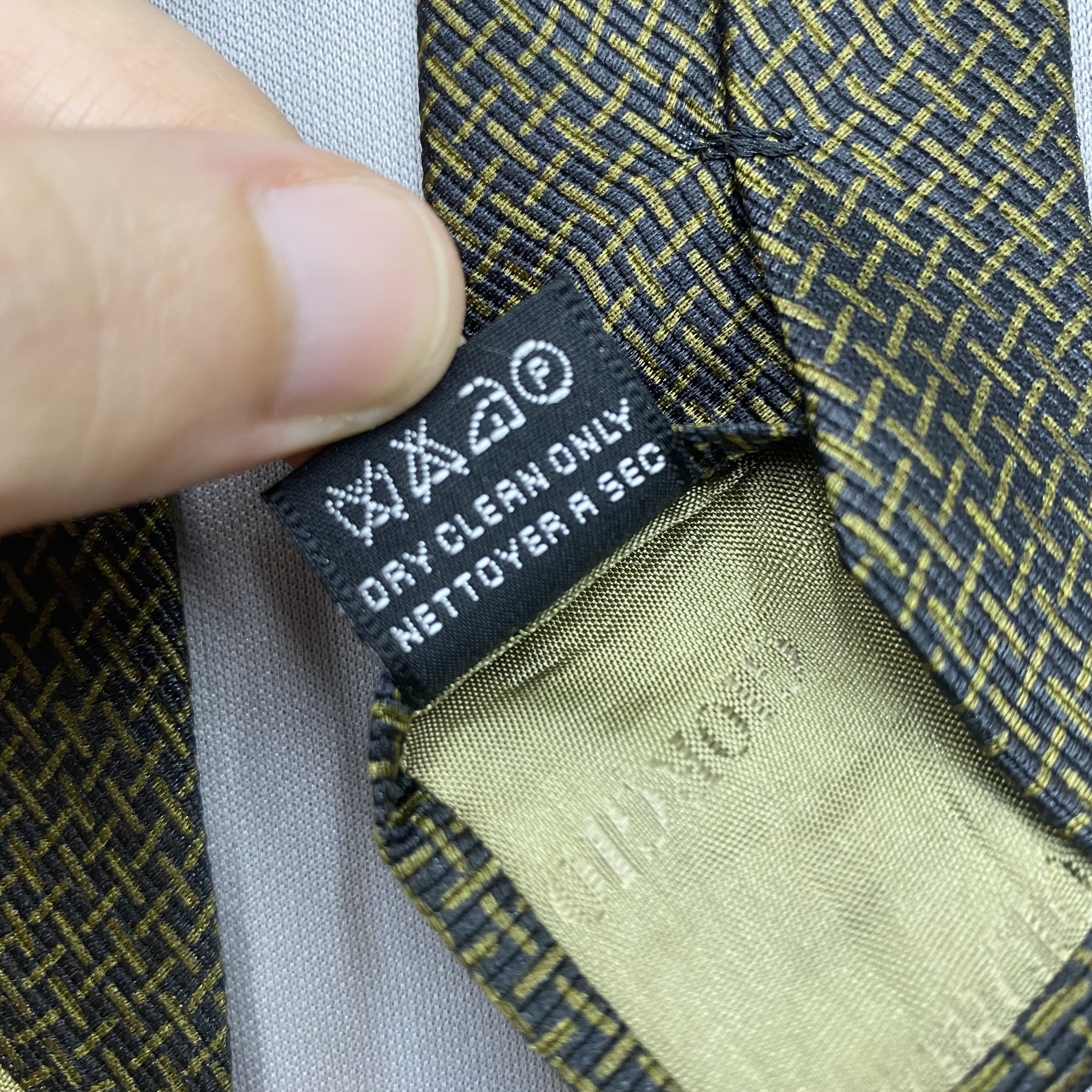 Giorgio Armani Vintage Giorgio Armani SILK Necktie Cravate Pure Silk Size ONE SIZE - 9 Thumbnail