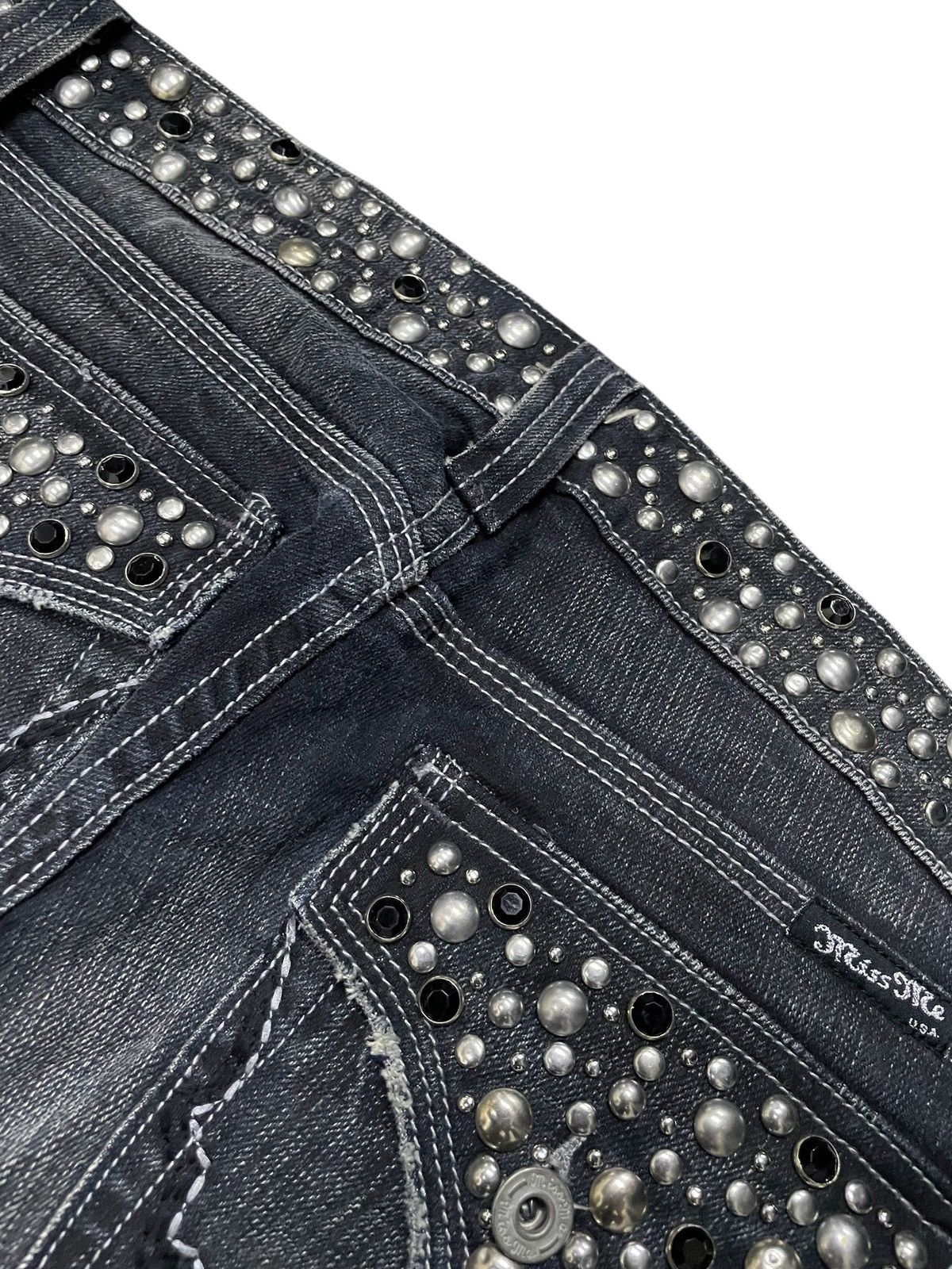 Tornado Mart Vintage Tornado Mart Style Rhinestone Studded Flare Jeans Size US 31 - 19 Thumbnail