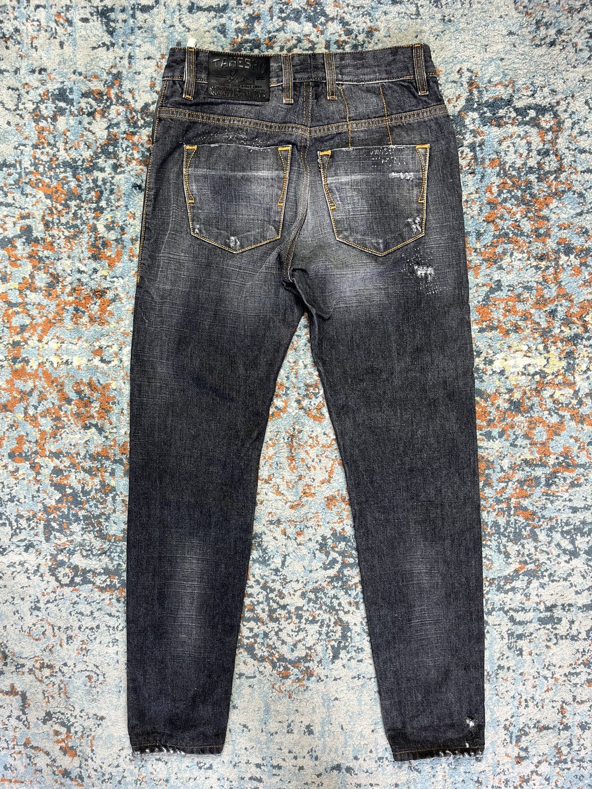 Takeshy Kurosawa × Vintage Vintage y2k Takeshi Kurosawa skinny distressed biker denim Size US 32 / EU 48 - 2 Thumbnail