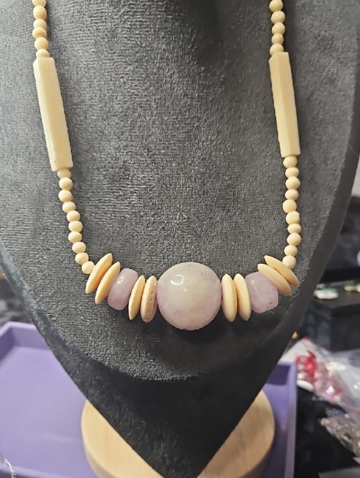 Other Amethyst And Bone Necklace Size ONE SIZE - 3 Thumbnail