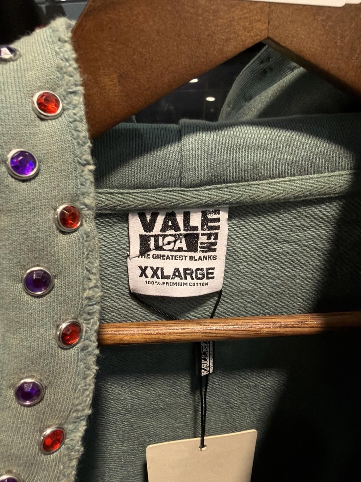 Vale XXL Vale Zip Up Green Stone Studded Hoodie Authentic Valley Size US XXL / EU 58 / 5 - 6 Thumbnail