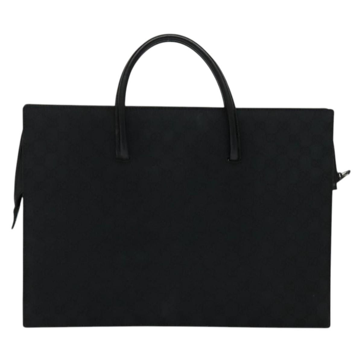 Gucci GUCCI GG Canvas Hand Bag Black Silver 015 015 Size ONE SIZE - 3 Thumbnail