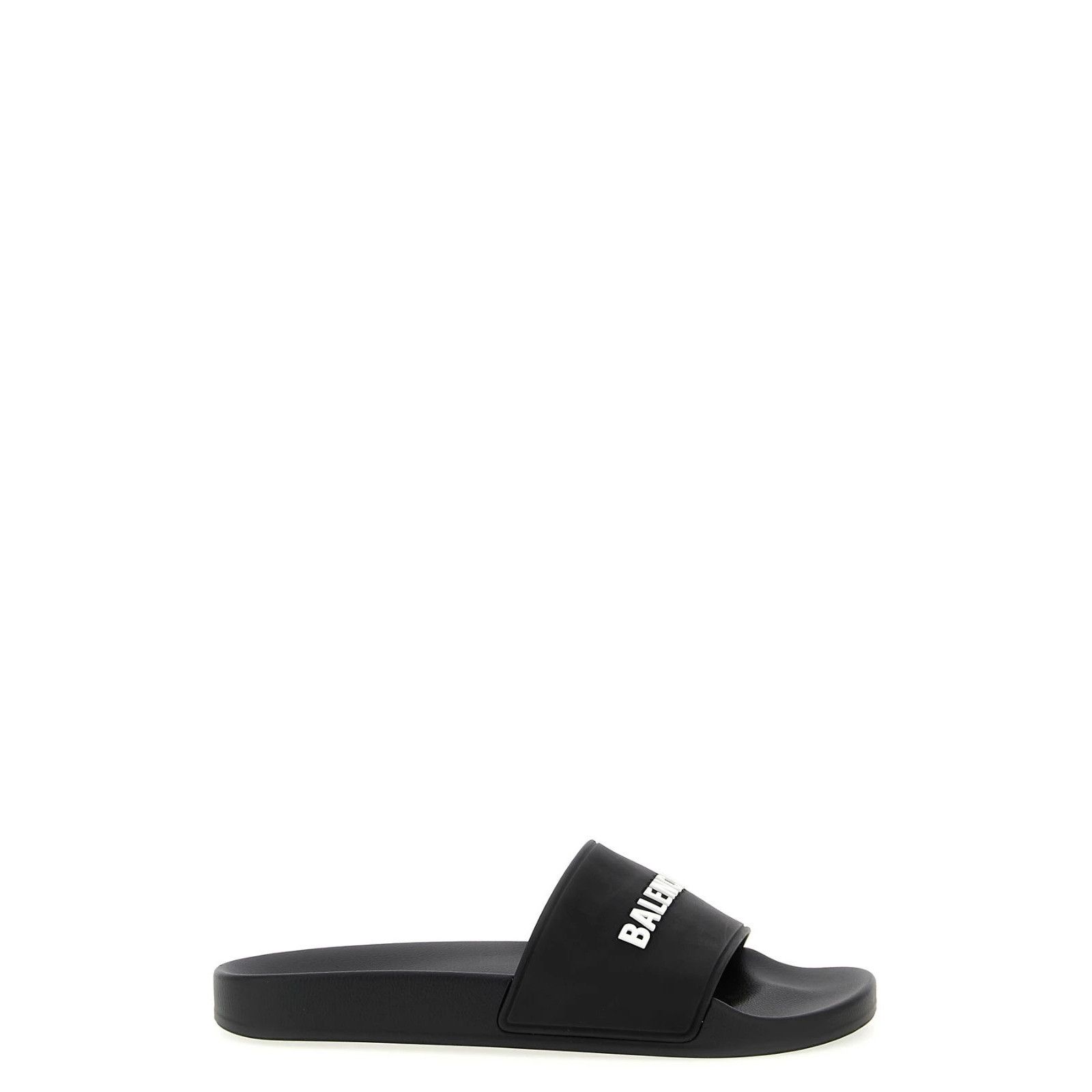BALENCIAGA Pool Black Rubber Slides New & Authentic (Men's s