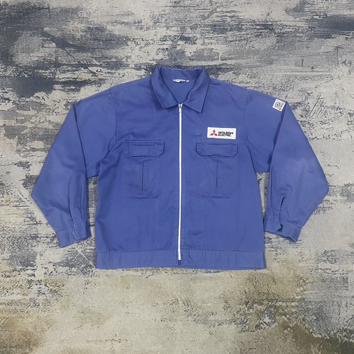 Vintage Mitsubishi Racing Zipper Worker Jacket
