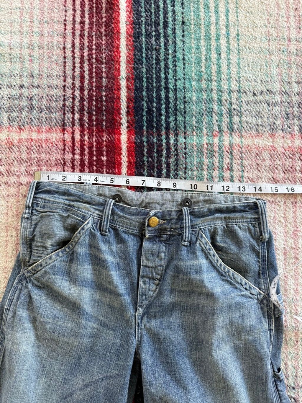 RRL Ralph Lauren 90s RRL Flare Denim Carpenter Pants 26x34 Size 26" / US 2 / IT 38 - 9 Thumbnail