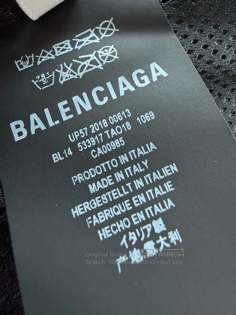 Balenciaga Balenciaga Half Zip Waterproof Hooded Logo Long Sleeve Jac Size US S / EU 44-46 / 1 - 7 Thumbnail
