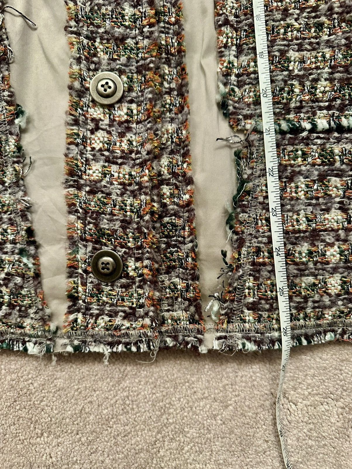 Kiko Kostadinov Kiko Kostadinov Aomnium Tweed Patchwork Jacket 48 Size US M / EU 48-50 / 2 - 9 Thumbnail