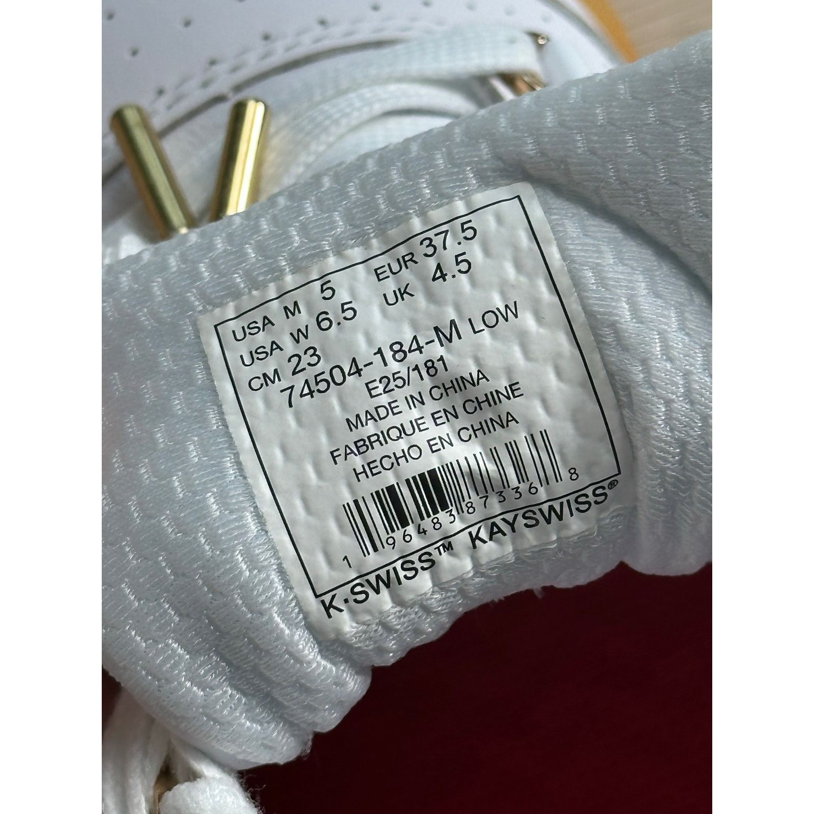 K-Swiss K-Swiss x Anwar Carrots SI-18 White Sneaker Size 5M/6.5W Size US 6.5 / IT 36.5 - 9 Thumbnail