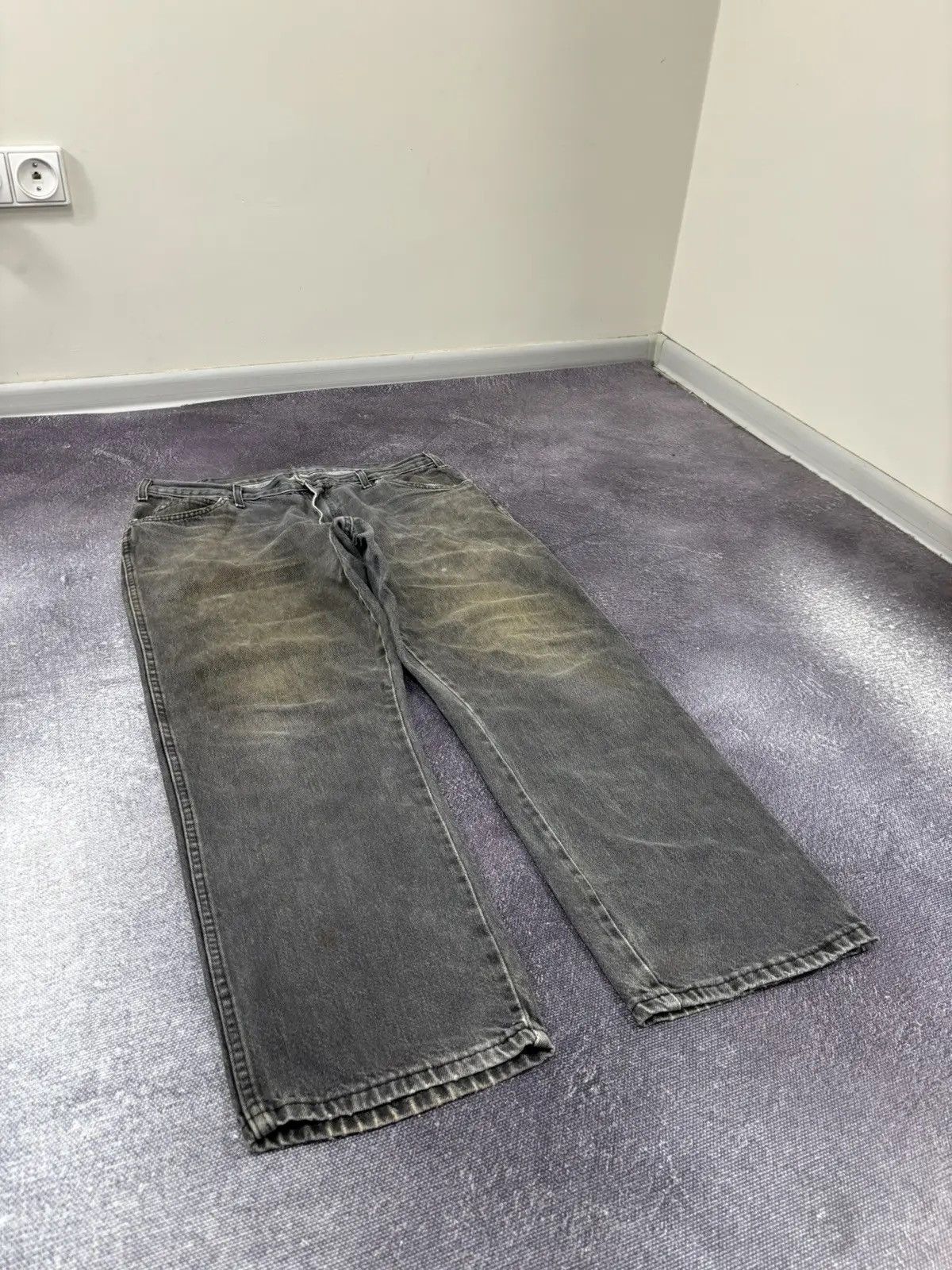 Dickies × Vintage Vintage Dickies USA Faded Gray Work Hype Baggy Pants Jeans Size US 36 / EU 52 - 6 Thumbnail