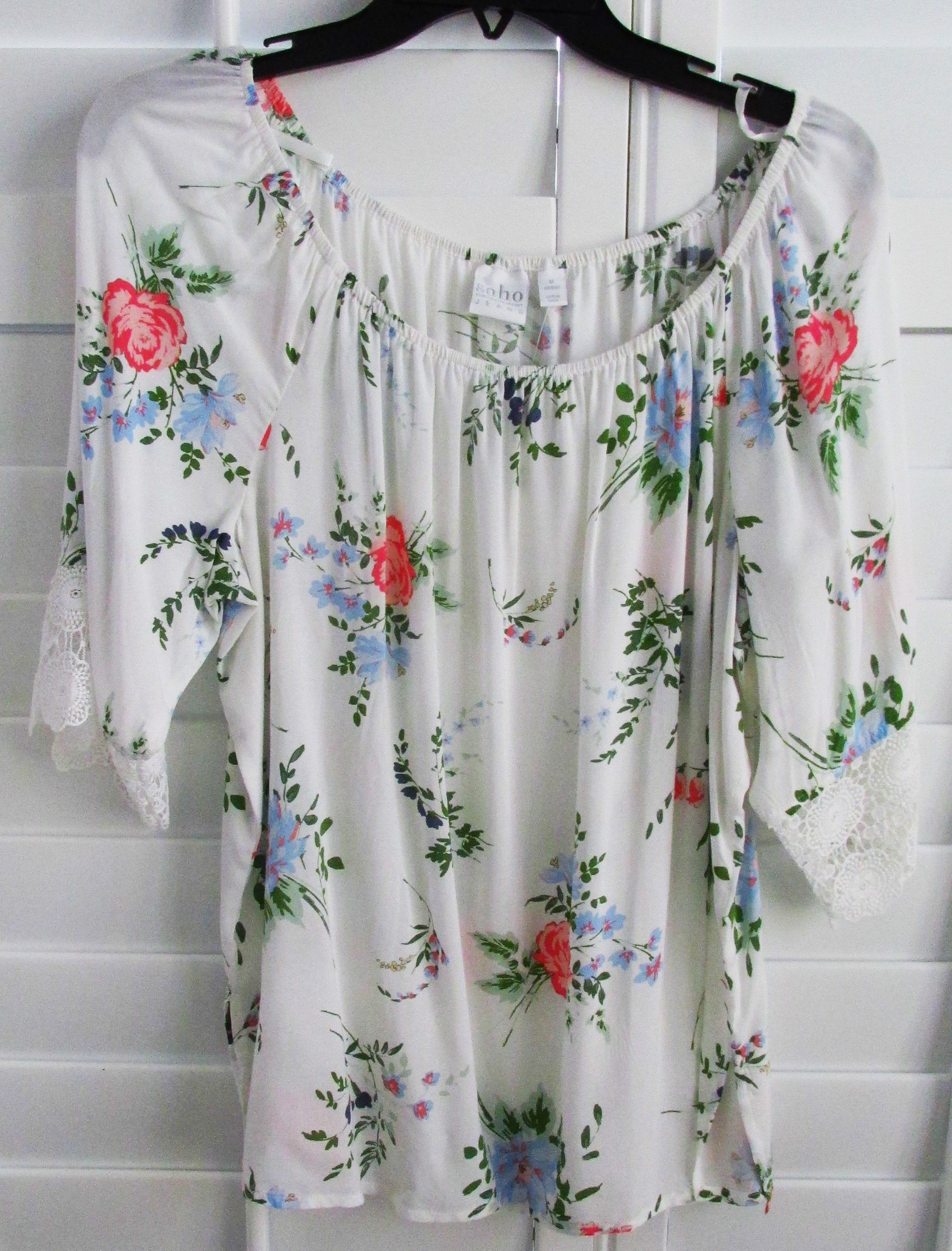 Other SOHO (NWT) Women's Short Sleeve Blouse Size Medium Size M / US 6-8 / IT 42-44 - 1 Thumbnail