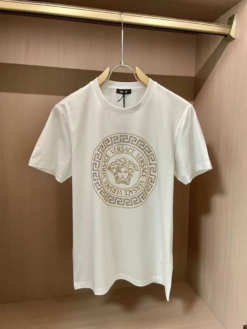 Versace Versace Crystal-encrusted short-sleeved T-shirt Size US L / EU 52-54 / 3 - 1 Thumbnail