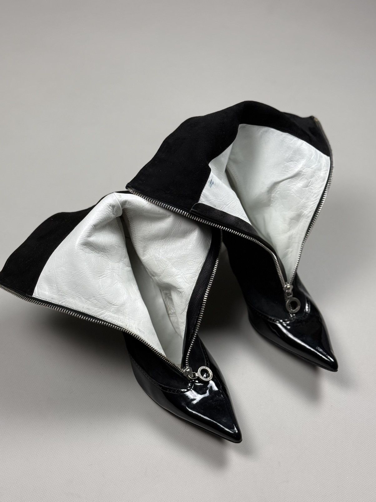 Marc Jacobs Marc Jacobs Heeled Full Zip Leather Suede Ankle Boots Shoes Size US 9.5 / IT 39.5 - 19 Thumbnail
