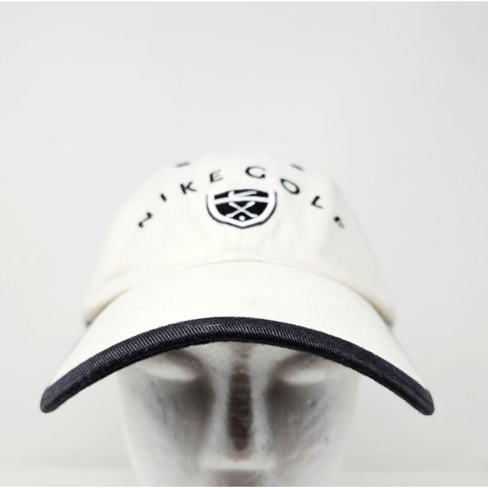 Nike Nike Golf Hat Cap Baseball Strap Back One Size White Mens Shield Logo Twill Size ONE SIZE - 2 Thumbnail