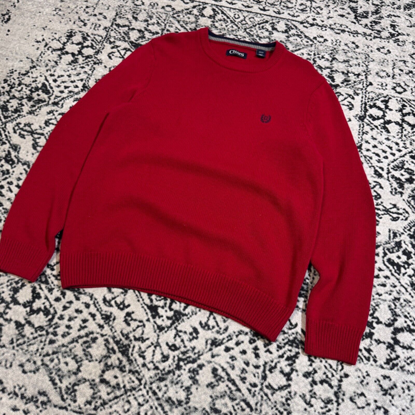 Chaps × Vintage Chaps Unisex Red Cotton Sweater Size S Regular Fit Size US S / EU 44-46 / 1 - 6 Thumbnail
