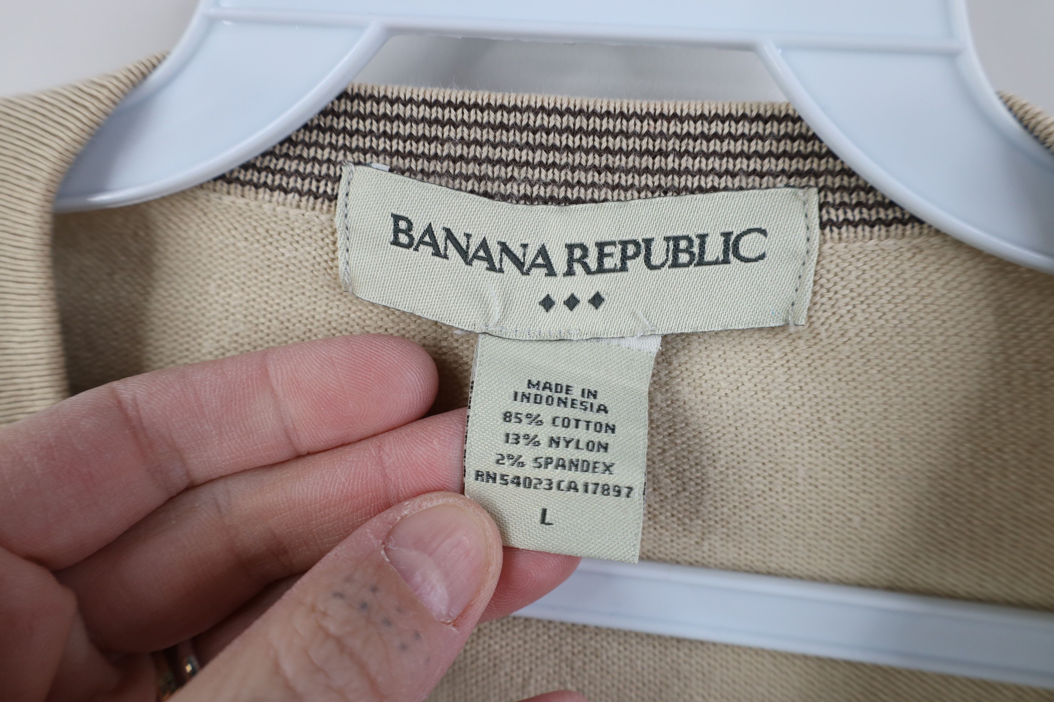 Banana Republic Vintage Y2K 2005 Banana Republic Lightweight Knit Sweater Size US L / EU 52-54 / 3 - 7 Thumbnail