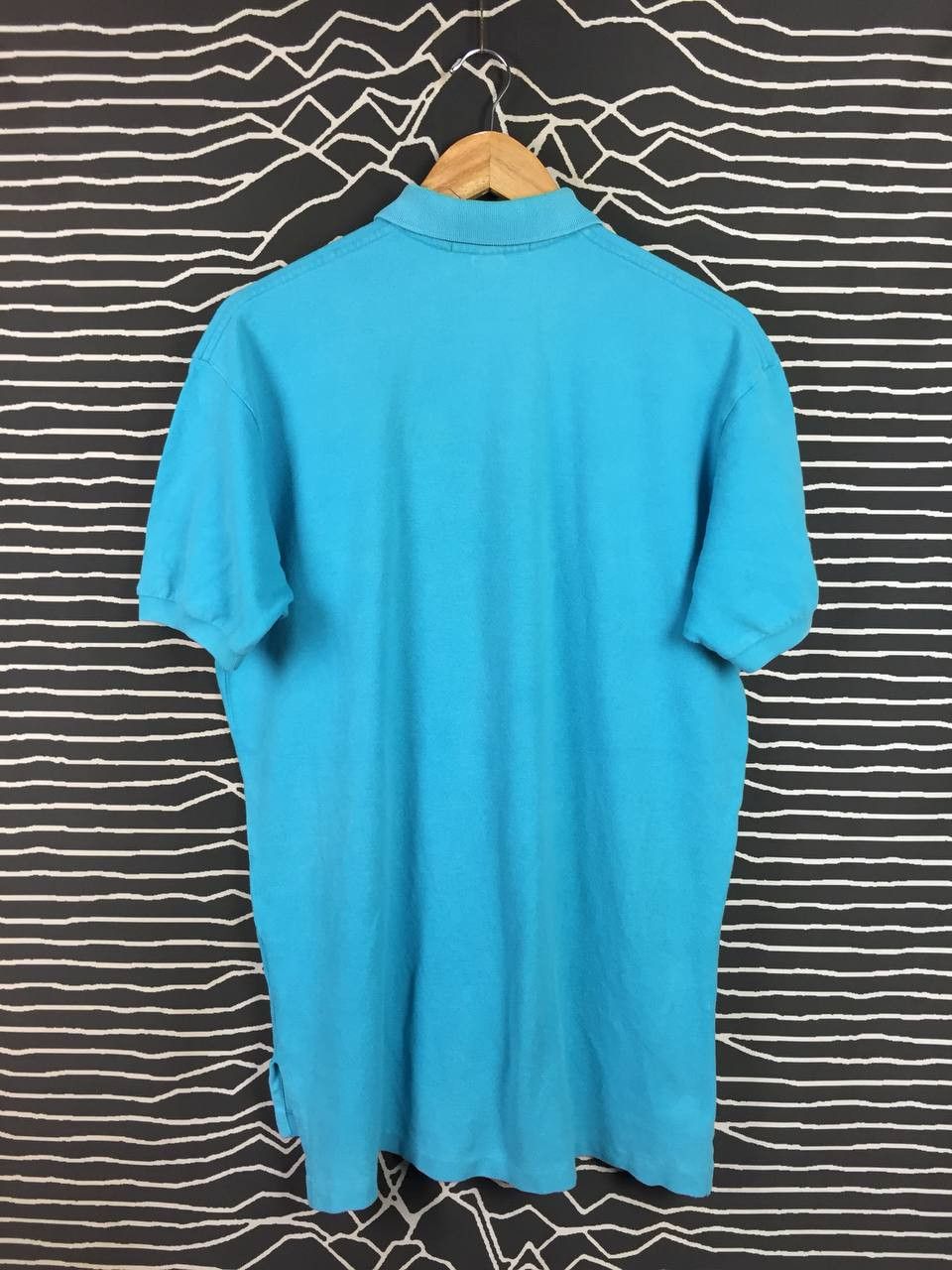 Polo Ralph Lauren Vtg Polo Ralph Lauren Pony Logo Turquoise Polo Shirt Size US M / EU 48-50 / 2 - 6 Thumbnail