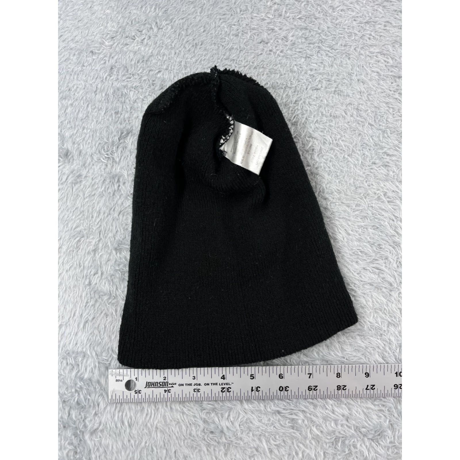 Vintage VINTAGE not applicable; Paris Accessories Beanie Hat Womens One Size Black White Stripe Knit 100% Acrylic Size ONE SIZE - 6 Thumbnail