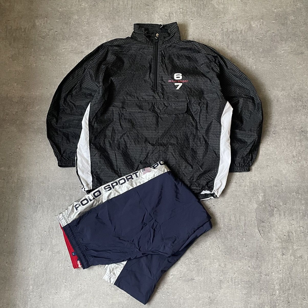 Polo Ralph Lauren × Ralph Lauren Polo Ralph Lauren Sport 67 Nylon Suit Size US XL / EU 56 / 4 - 1 Thumbnail