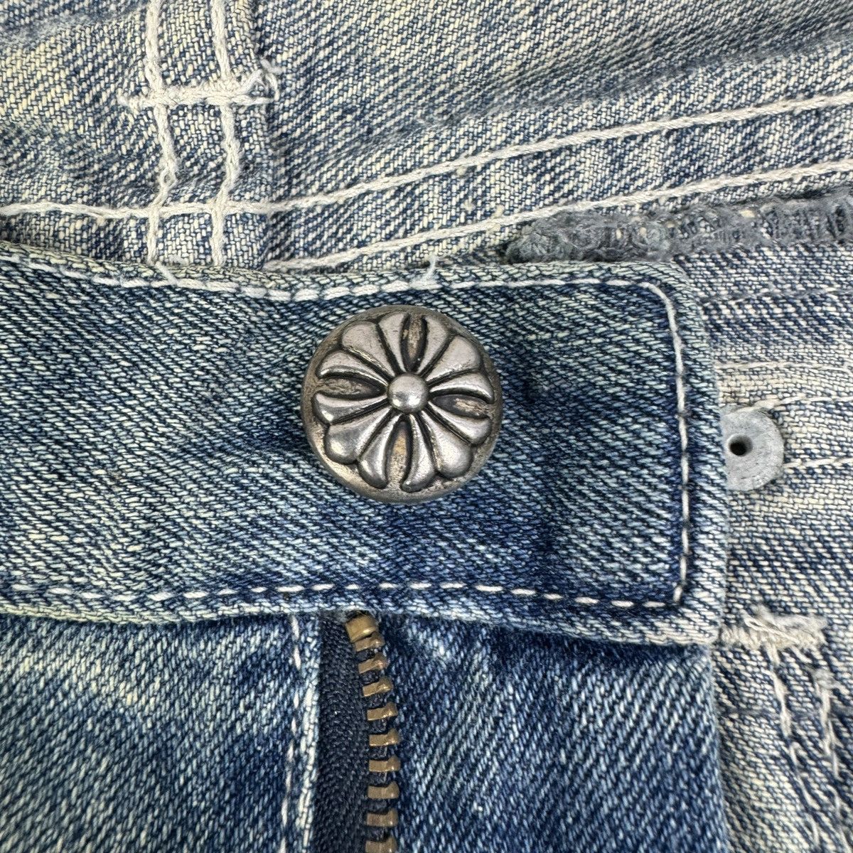 If Six Was Nine Japanese Brand Army of Me Patches Flare Jeans Size US 31 - 6 Thumbnail