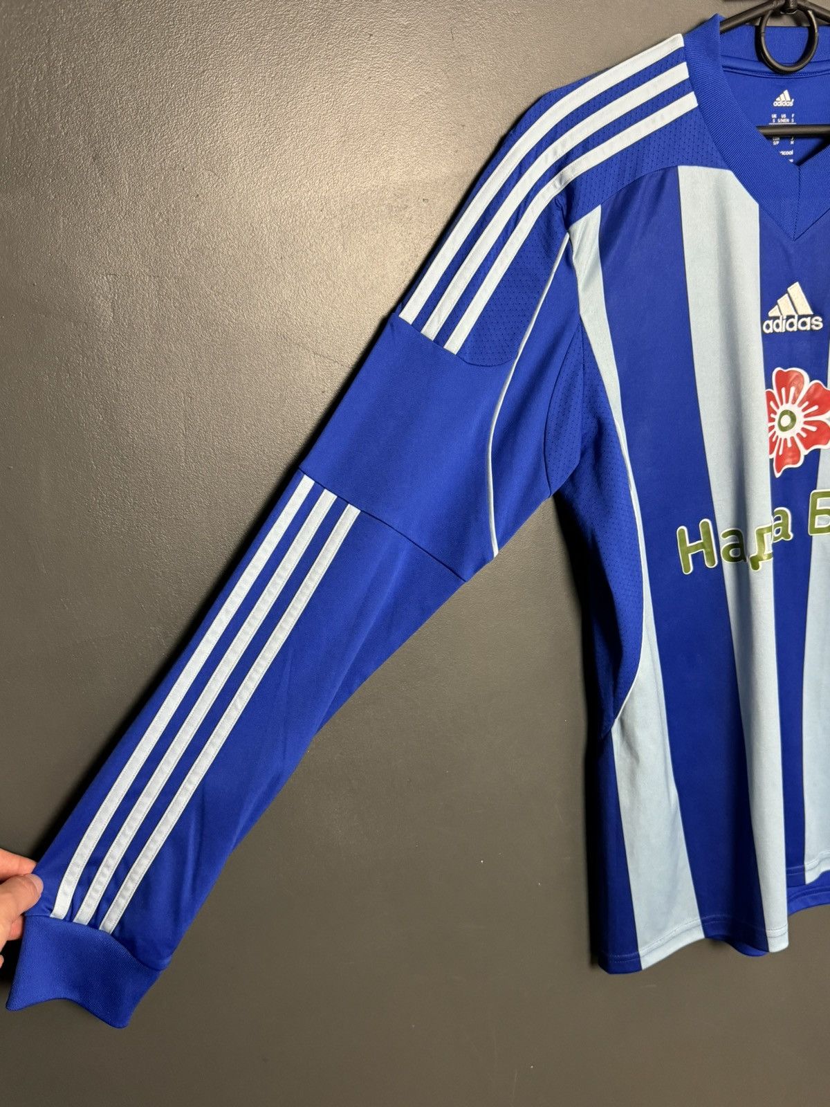 Adidas Dynamo Kyiv 13/14 Away Football Long Sleeve T-Shirt Size US S / EU 44-46 / 1 - 6 Thumbnail