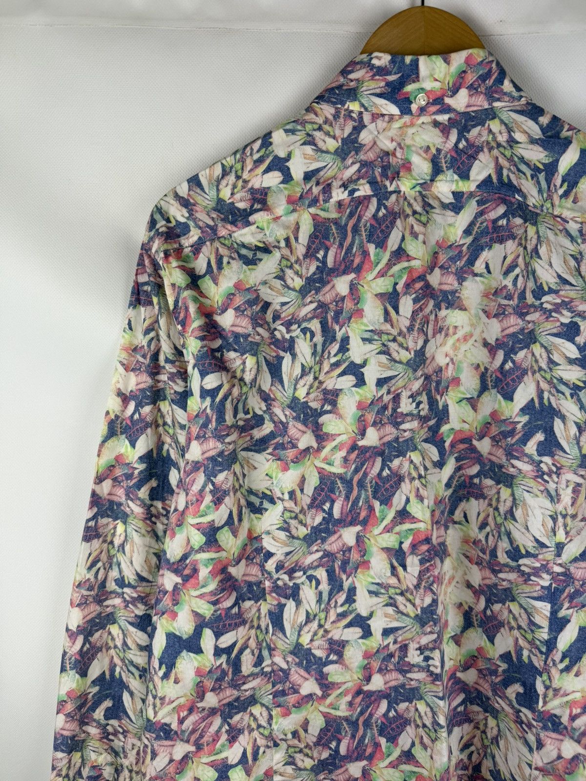 Eton Eton Contemporary Long Sleeve Floral Pattern Button Up Shirt Size US XL / EU 56 / 4 - 17 Thumbnail
