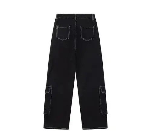 Designer × Japanese Brand Multi-pocket Retro Wide-leg Jeans Size US 30 / EU 46 - 2 Thumbnail