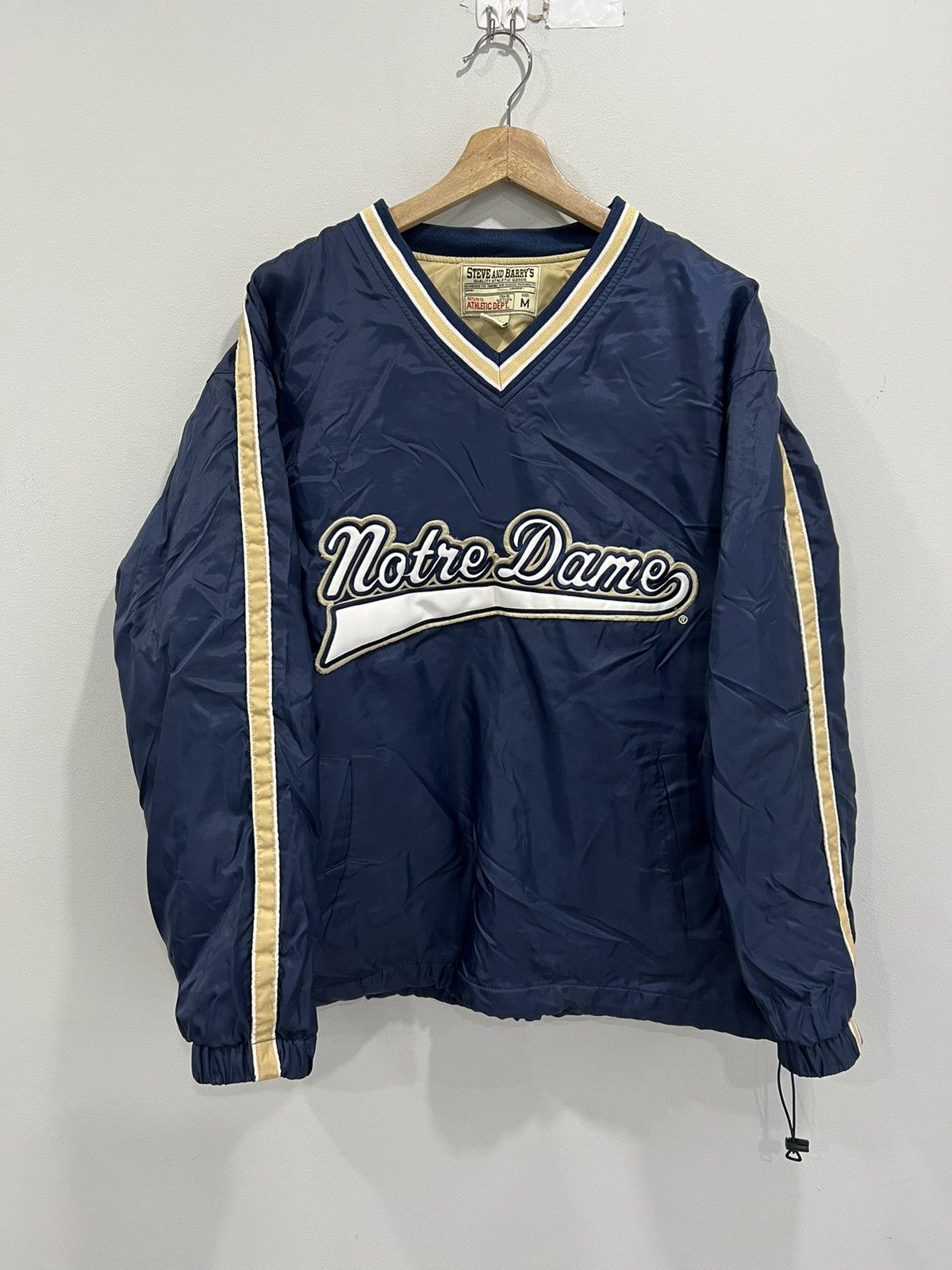 Vintage Vintage Notre Dame Pullover Jacket spellout Size US M / EU 48-50 / 2 - 1 Thumbnail