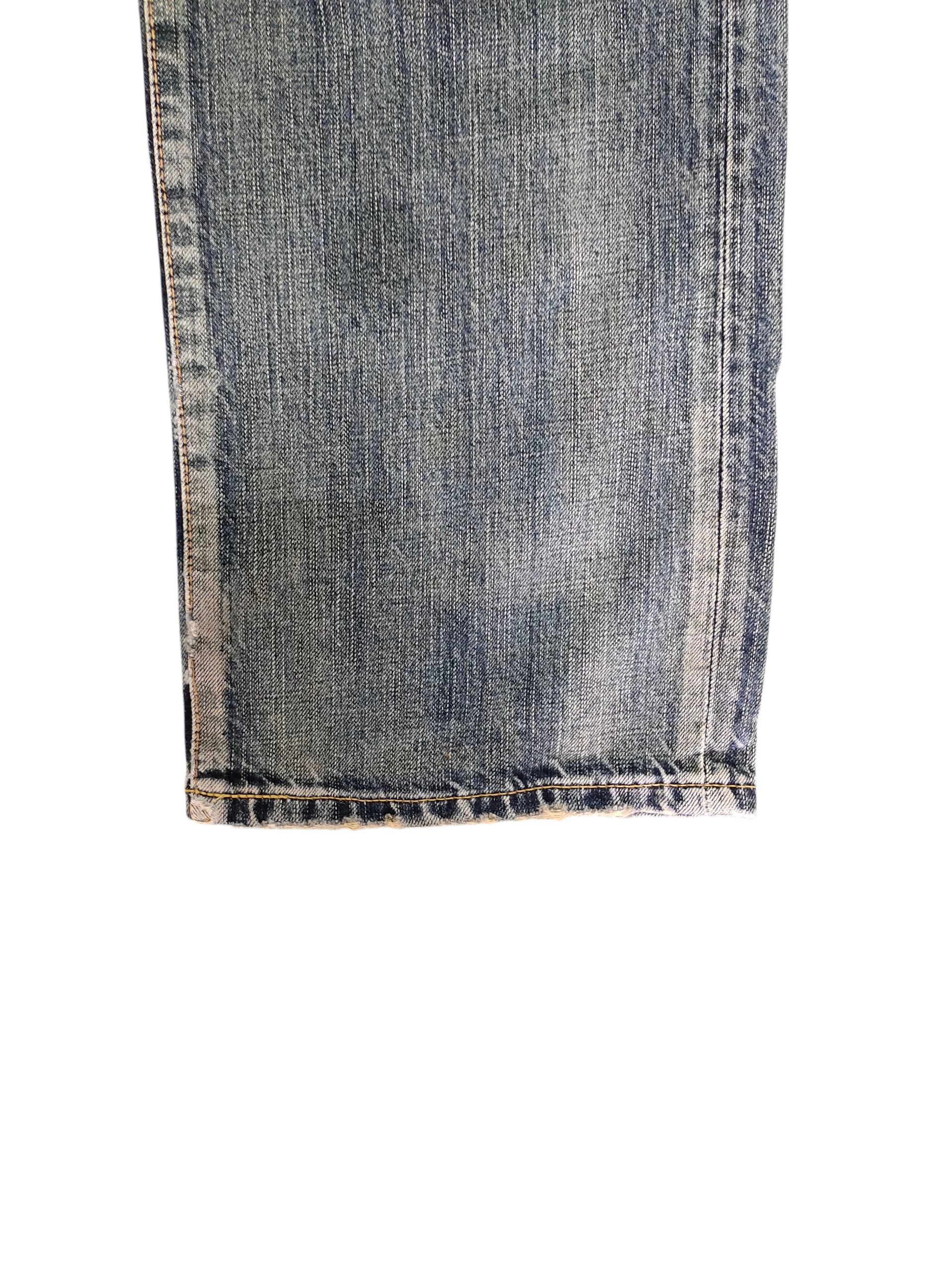 Comme des Garcons × Undercover Vintage Edwin 504 Japan Clawmark Distress Jeans Loose Fit Size US 30 / EU 46 - 5 Thumbnail