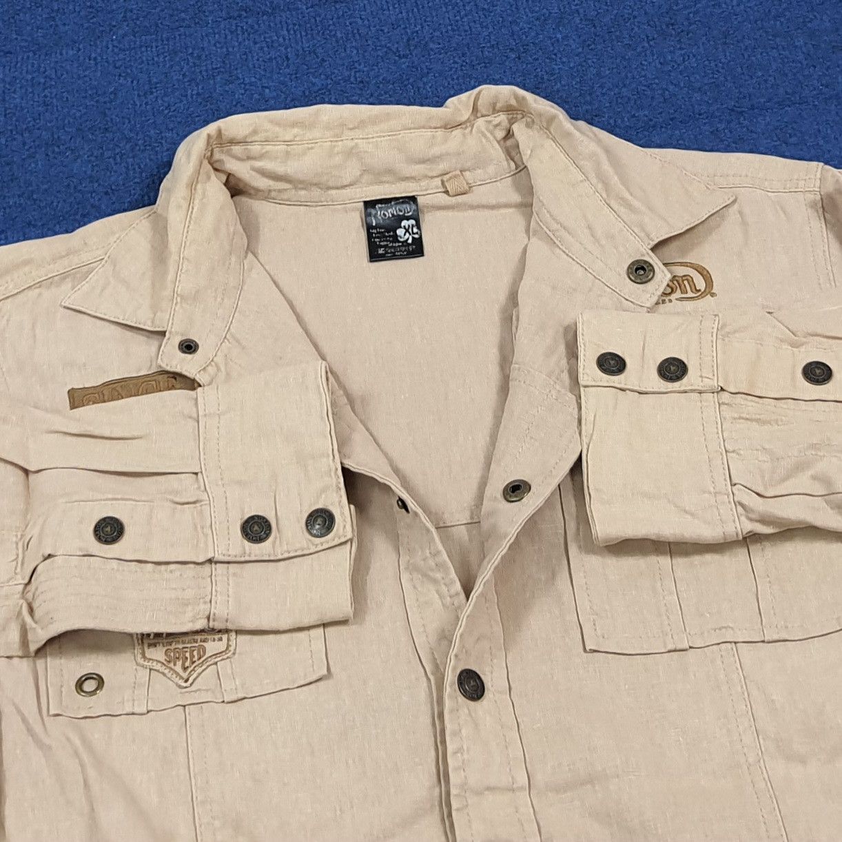 Norton Vintage Norton Motorcycles Shirt Biker Workshirt C293N9 Size US L / EU 52-54 / 3 - 8 Thumbnail
