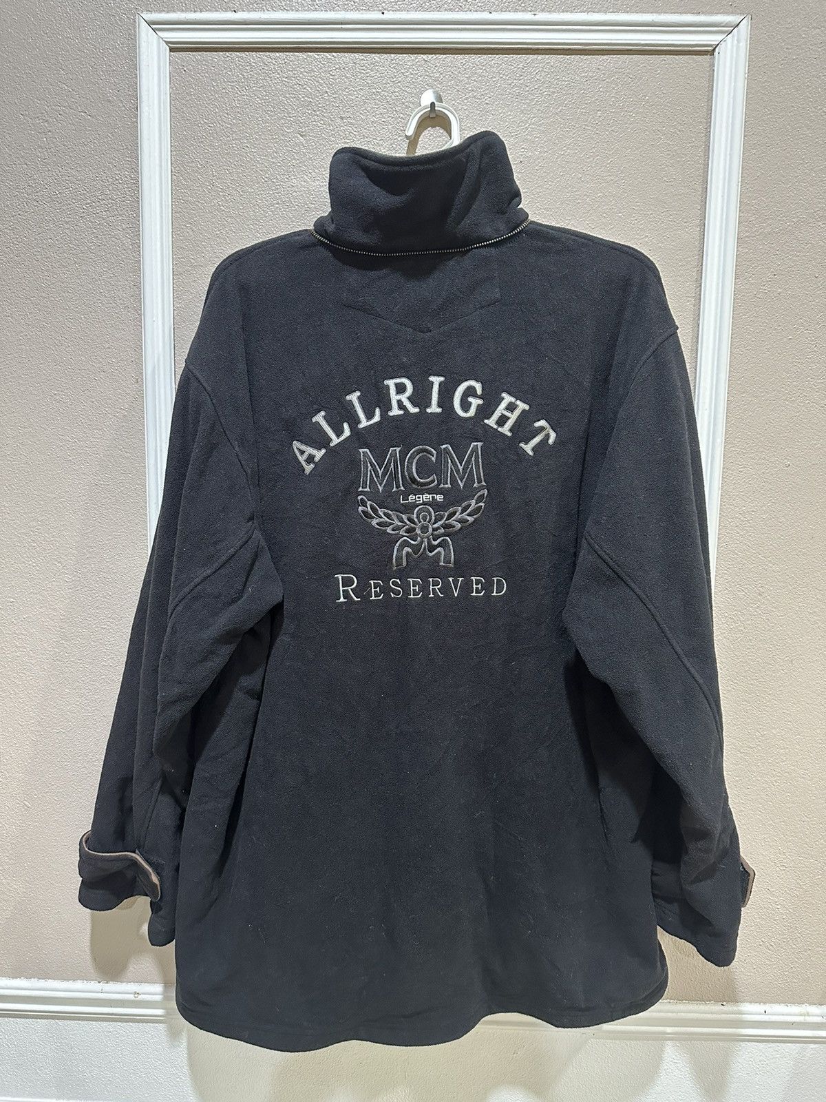 MCM MCM fleece logo back full zipper Size US L / EU 52-54 / 3 - 2 Thumbnail