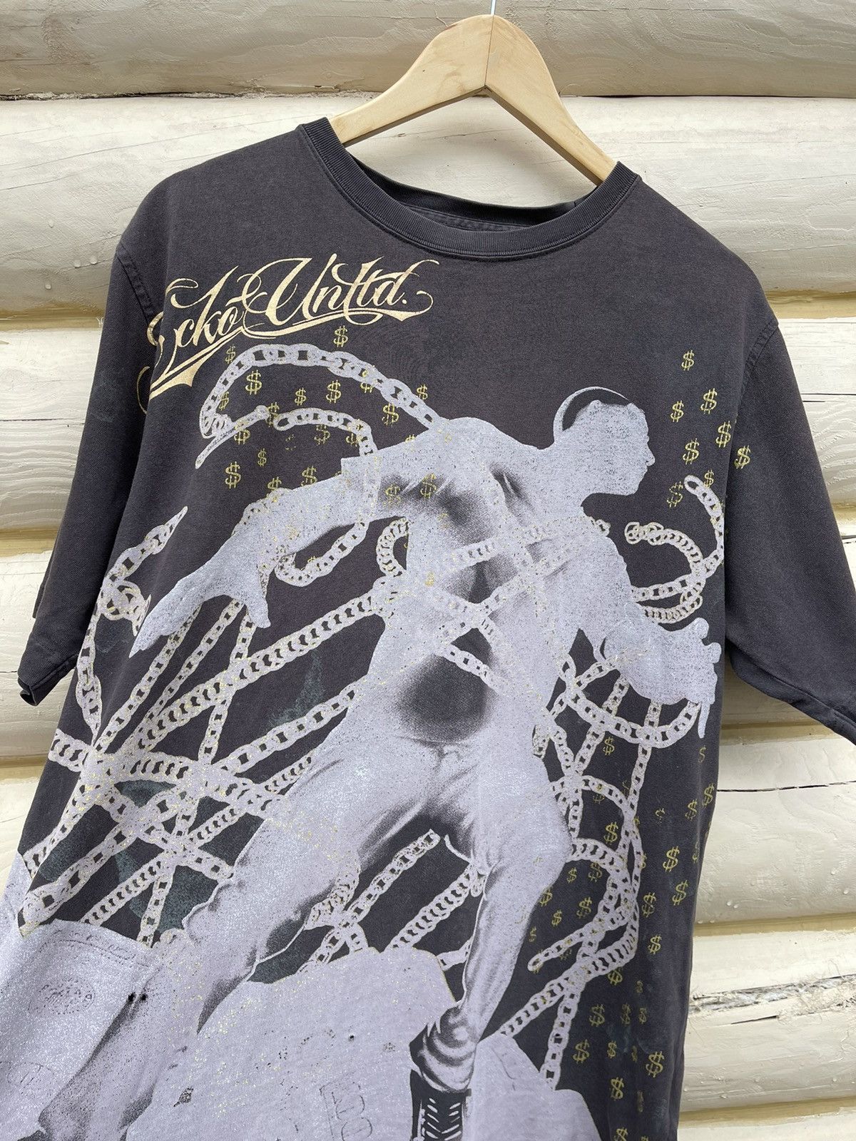 Ecko Unltd. 90’s Ecko Unltd. Vintage t-shirt tee money rolex cash rare Size US XL / EU 56 / 4 - 9 Thumbnail