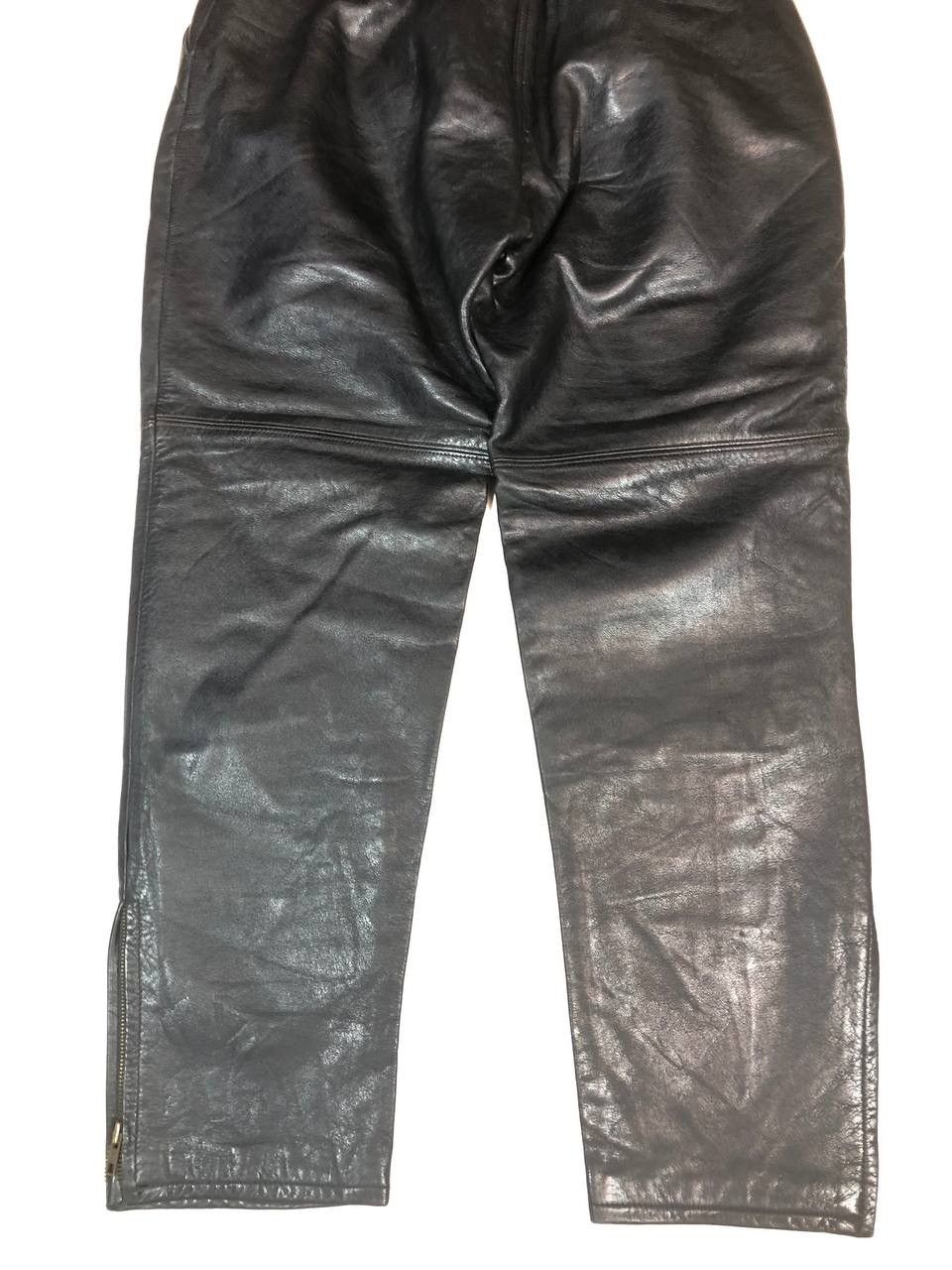 Leather × Vintage Classic Gear Moto Biker Leather Pants Vintage Size US 30 / EU 46 - 8 Thumbnail