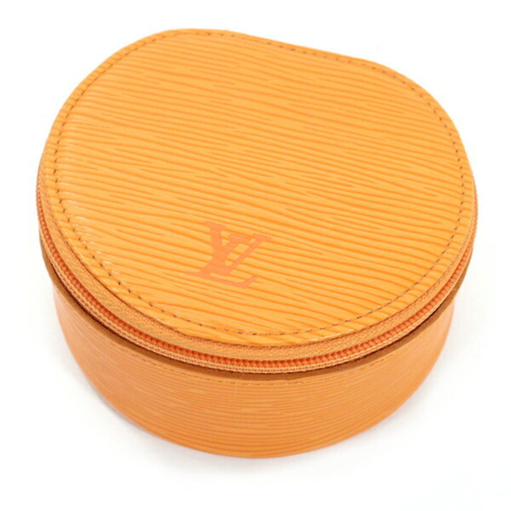 Louis Vuitton Louis Vuitton Epi Ecran Bijou Jewelry Case Bag Pouch Mandarin Orange Ring M48217 LOUIS VUITTON TK1923 Size ONE SIZE - 1 Thumbnail