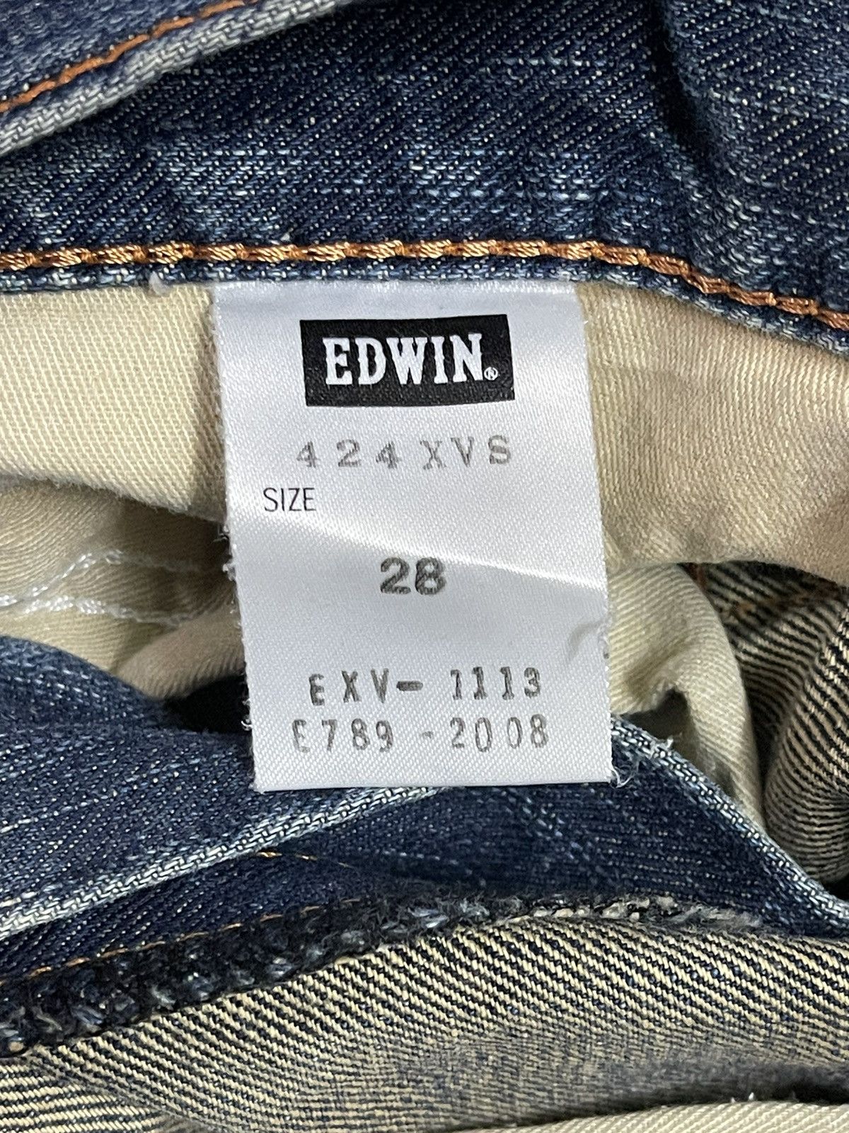 Edwin Edwin XV Exclusive Vintage Blue Faded Wash Baggy Jeans Size US 30 / EU 46 - 10 Thumbnail