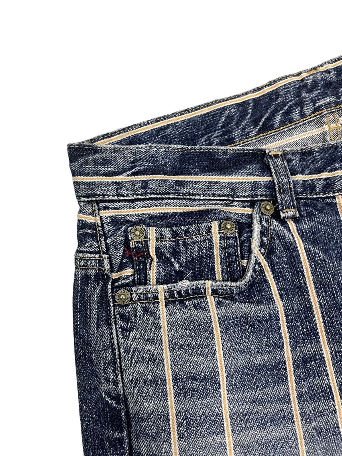 Edwin × Vintage Vintage Edwin Striped Flare Disclosed Denim Jeans Size US 29 - 14 Thumbnail