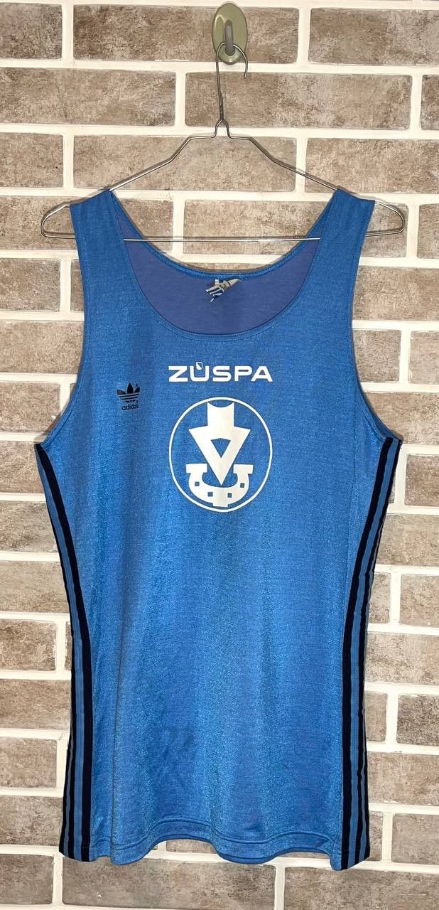 Adidas × Vintage Adidas Vintage T Shirt 80s Sleeveless Made In West Germany Size US M / EU 48-50 / 2 - 1 Thumbnail