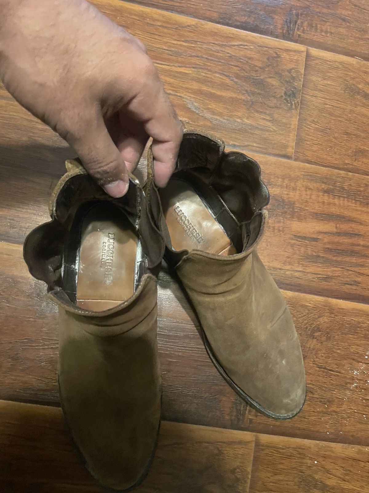 Lucchese Lucchese Grayson Suede Western Cowboy 9.5 Brown $995 boot Size US 9.5 / EU 42-43 - 6 Thumbnail